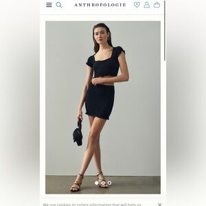 Anthropologie Seamless Smocked Two Piece Set